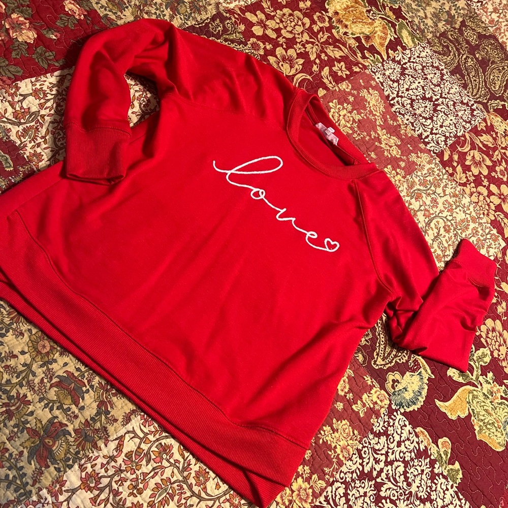 Red Love Sweatshirt (light weight)